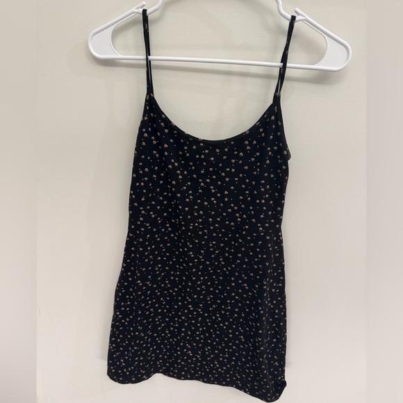 Black with mini flowers Brandy Melville dress - Picture 3 of 3